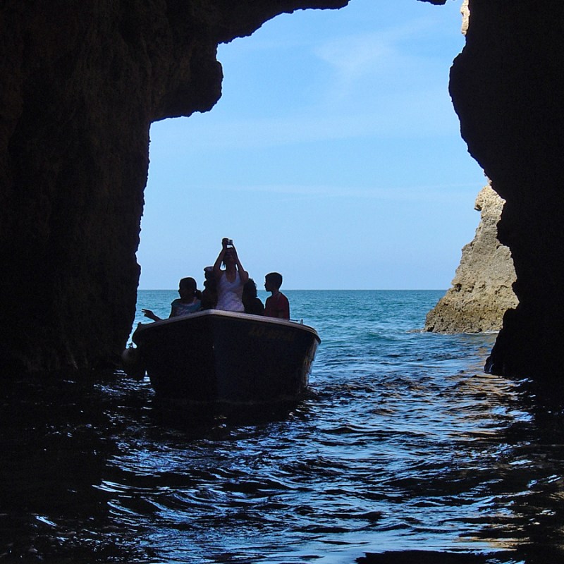 a person floating in the water