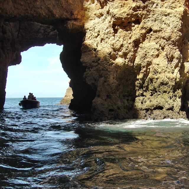 a close up of a rock next to a body of water