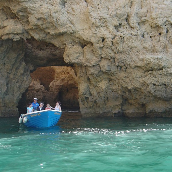 a boat in a pool of water
