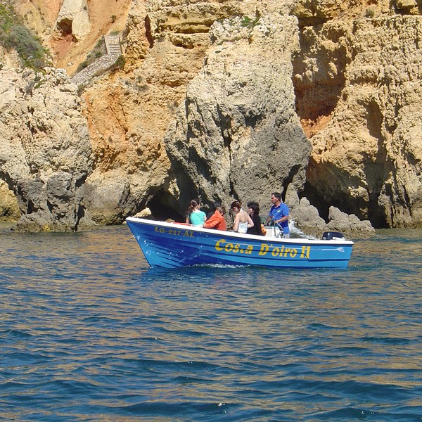 a small boat in a body of water