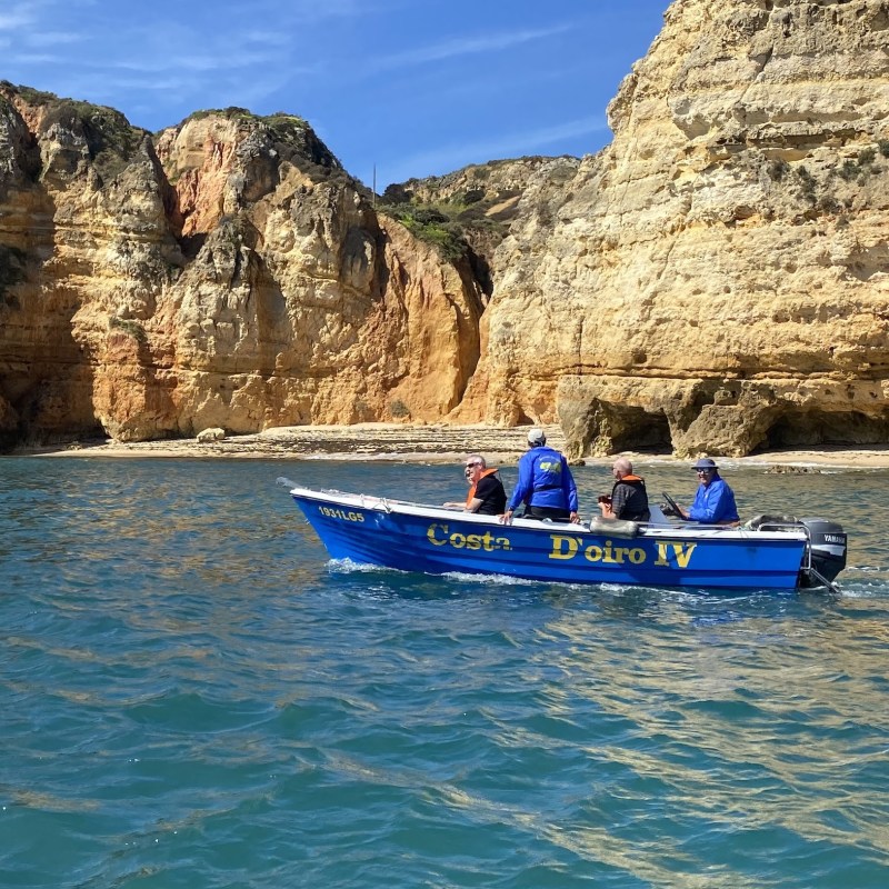 a small boat in a body of water
